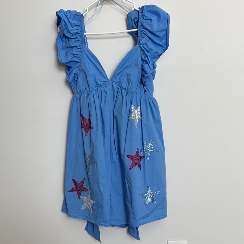 Blue Starry Kids Dress